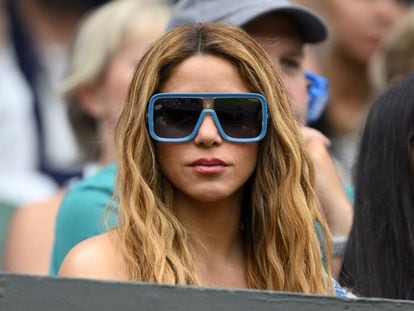 Shakira en el partido del tenista Carlos Alcaraz en Wimbledon.