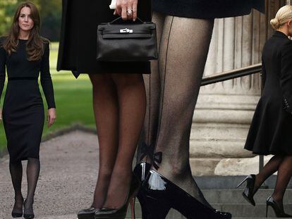 Llevar medias negras: por qué los pantis oscuros de Meghan Markle y Kate Middleton recogen una tradición de siglos