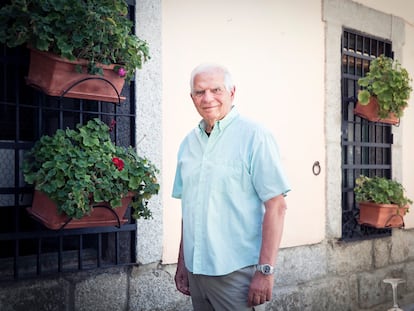 El jefe de la diplomacia europea, Josep Borrell, el martes en San Lorenzo de El Escorial (Madrid).