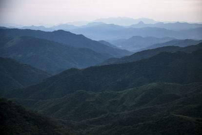 Las montañas de la sierra Madre Occidental desde Tamazula, Durango.