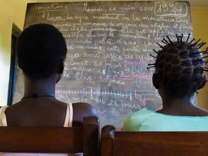 Una clase en un orfanato de Bangi (Rep&uacute;blica Centroafricana).