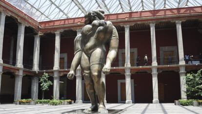 El patio del Museo José Luis Cuevas, ubicado en el Centro Histórico de la Ciudad de México.