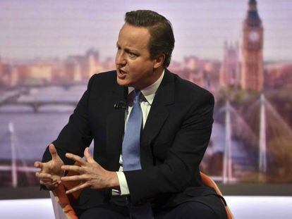 David Cameron, el domingo en la BBC.