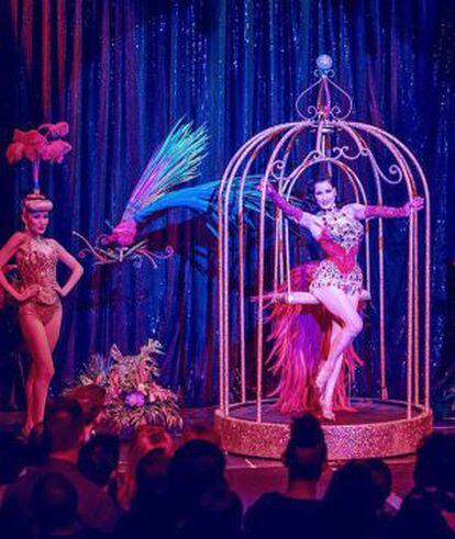 Dita Von Teese, durante una actuación.