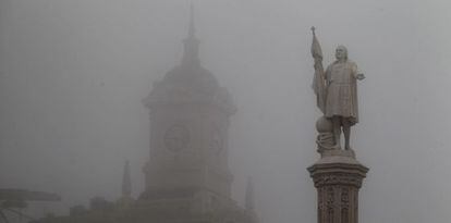 La estatua de Colón, del arquitecto catalán Jerónimo Suñol.