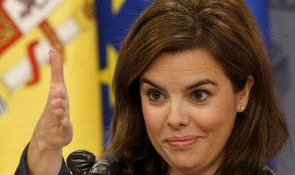 La vicepresidenta del Gobierno en la reunión del Consejo de Ministros