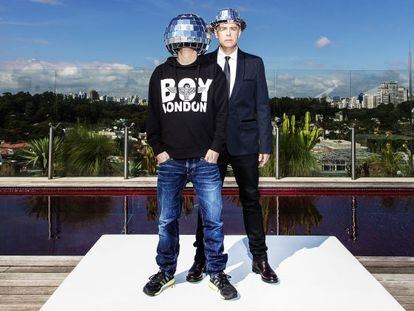 Els integrants de Pet Shop Boys.