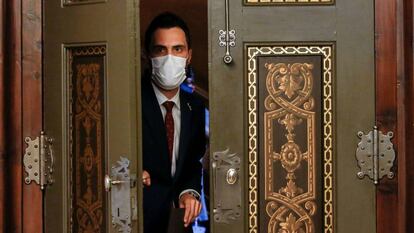 El expresidente del Parlament, Roger Torrent, el mes pasado.