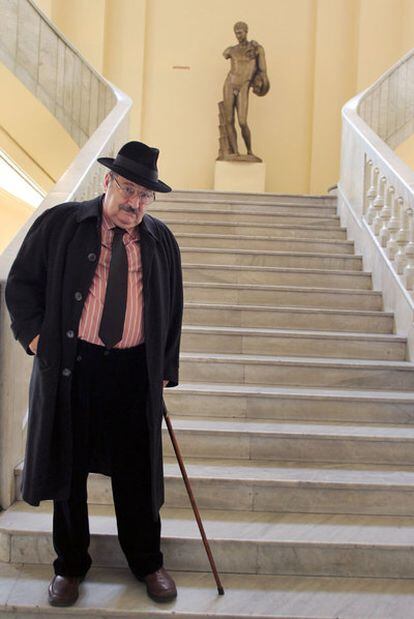 Umberto Eco, ayer en el Círculo de Bellas Artes.