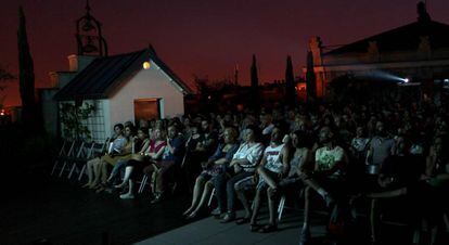 Cine en la terraza.