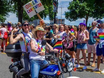 Manifestación del Orgullo en Portland (Oregón, EE UU), el pasado 16 de junio.