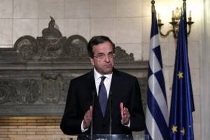 En la imagen,el primer ministro griego, Antonis Samaras. EFE/Archivo