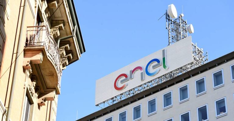 Sede Enel a Milano, in un file foto.