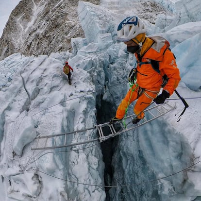 David Goettler en el Everest.