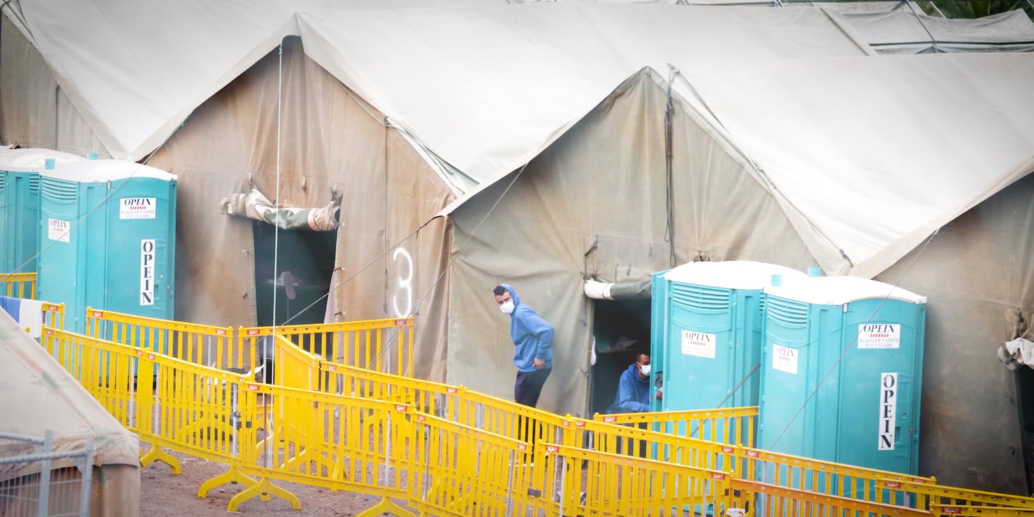 El nuevo campamento militar de Barranco Seco, en Gran Canaria.