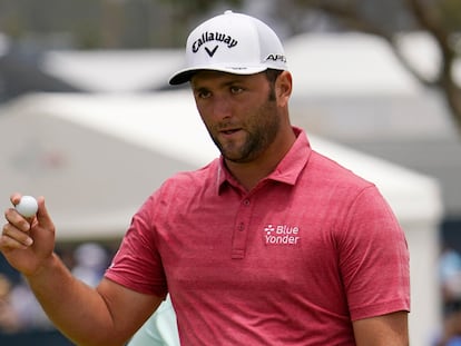 El golfista español Jon Rahm en la final del U.S. Open Golf Championship.