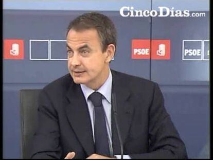 Zapatero dice que los comicios europeos no llevan a Moncloa