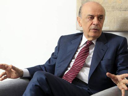 Jos&eacute; Serra, actal ministro de Exteriores de Brasil, en Madrid en 2011. 