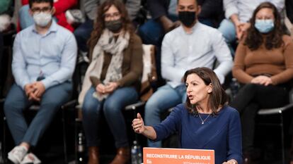 Anne Hidalgo, el sábado pasado en el congreso de su partido en Lille.