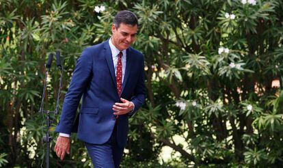 Pedro Sánchez, esta semana en Mallorca.