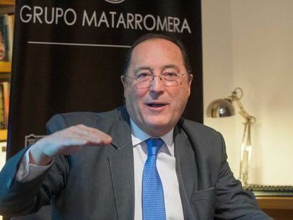 El presidente de Grupo Matarromera, Carlos Moro, ayer jueves en Madrid.