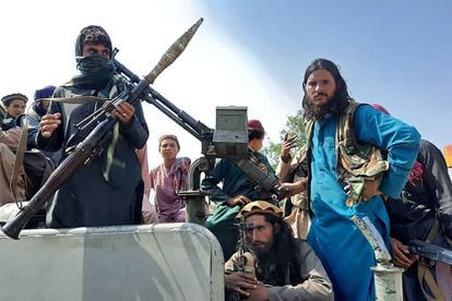 A Taliban patrol in Laghman province on August 15.