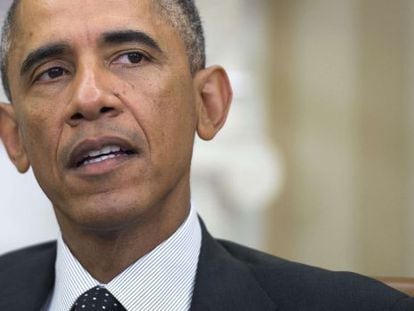 El presidente de EE UU Barack Obama en la Casa Blanca 