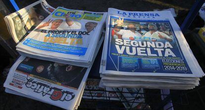 La prensa salvadore&ntilde;a refleja el resultado de las elecciones.