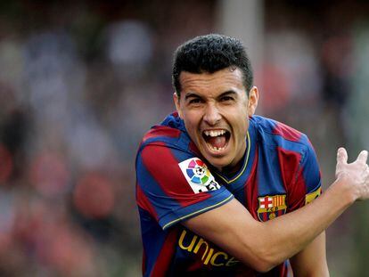 El jugador canario ha marcado el segundo gol del Barcelona en el minuto 30 de juego