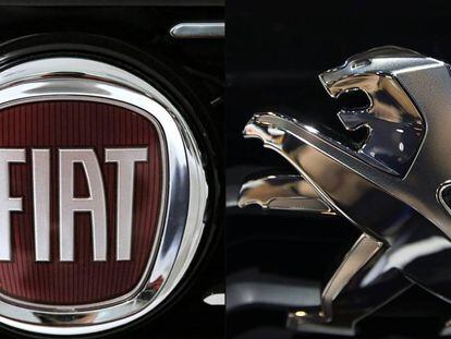 Logos de Fiat y Peugeot.