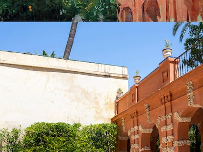 Patio del rey D. Pedro, Alcázar de Sevilla (Sevilla, 1910)