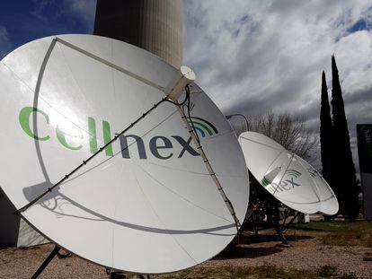 Una antena de Cellnex en Madrid.