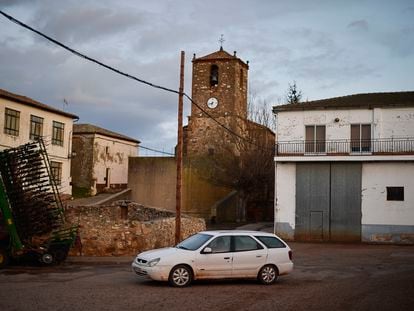 Una calle de Torrubia de Soria.