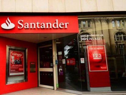  Una oficina de Banco Santander.