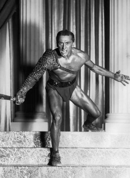 Douglas, como Espartaco, en 1960.