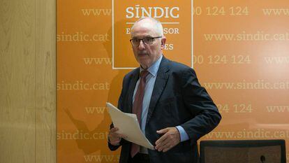 El Síndic de Greuges, Rafael Ribó, en una imagen de archivo.
