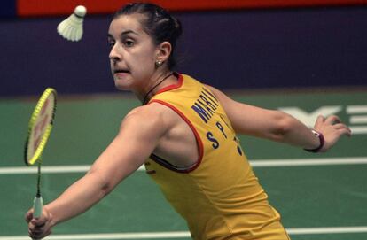 Marín, durante las semifinales.