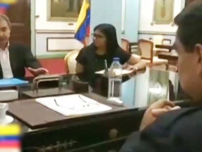 Reunión entre José Luis Rodriguez Zapatero y Nicolás Maduro.