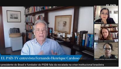 Fernando Henrique Cardoso, durante la entrevista con EL PAÍS.