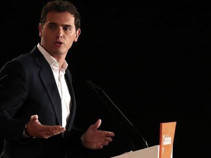 Albert Rivera, en el consejo general de Ciudadanos del pasado 29 de julio.