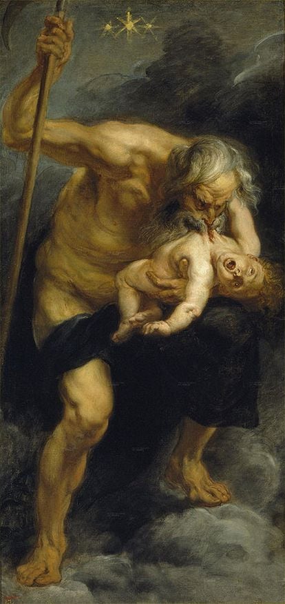 <i>Saturno devorando a uno de sus hijos</i>, de Rubens, se expone en el Museo del Prado (Madrid).