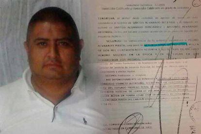Pedro Alvarado y la sentencia que lo condenó a 70 años de cárcel.