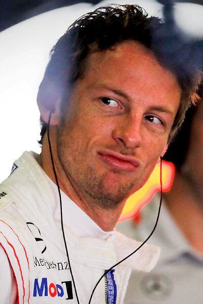 Jenson Button, ayer en Melbourne.