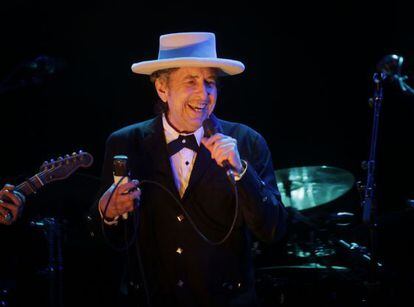 Bob Dylan en el Festival de Benic&agrave;ssim, este julio.