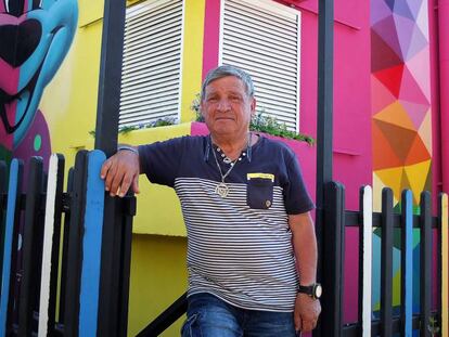 El activista Jose Luis Campo en Leganés hace unas semanas.