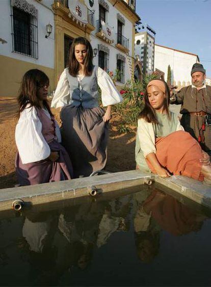 El pueblo cordobés de Fuente Obejuna estaba ayer volcado en la representación de la obra de Lope de Vega.