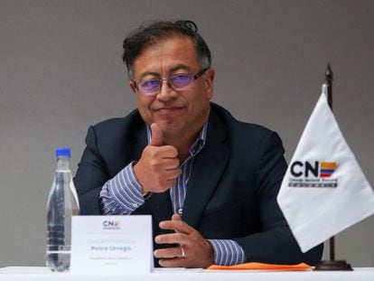 El presidente electo de Colombia, Gustavo Petro, durante un evento en Bogotá, el 23 de junio de 2022.