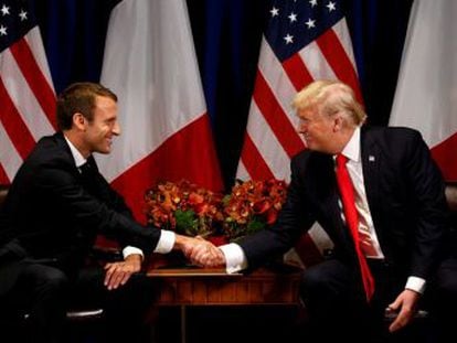 Washington acoge con los brazos abiertos al presidente francés en la primera visita de Estado de la era Trump