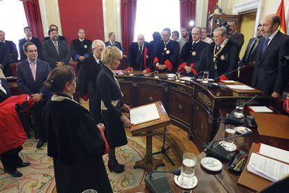 María Teresa Fernández de la Vega, en su toma de posesión como consejera de Estado.