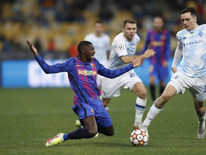 Dembélé caía ante Shaparenko anoche en el Olímpico de Kiev.